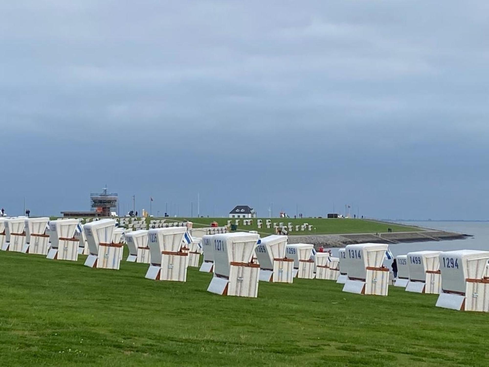 Strandkorb Buesum Exklusiv,Hafennaehe Extérieur photo